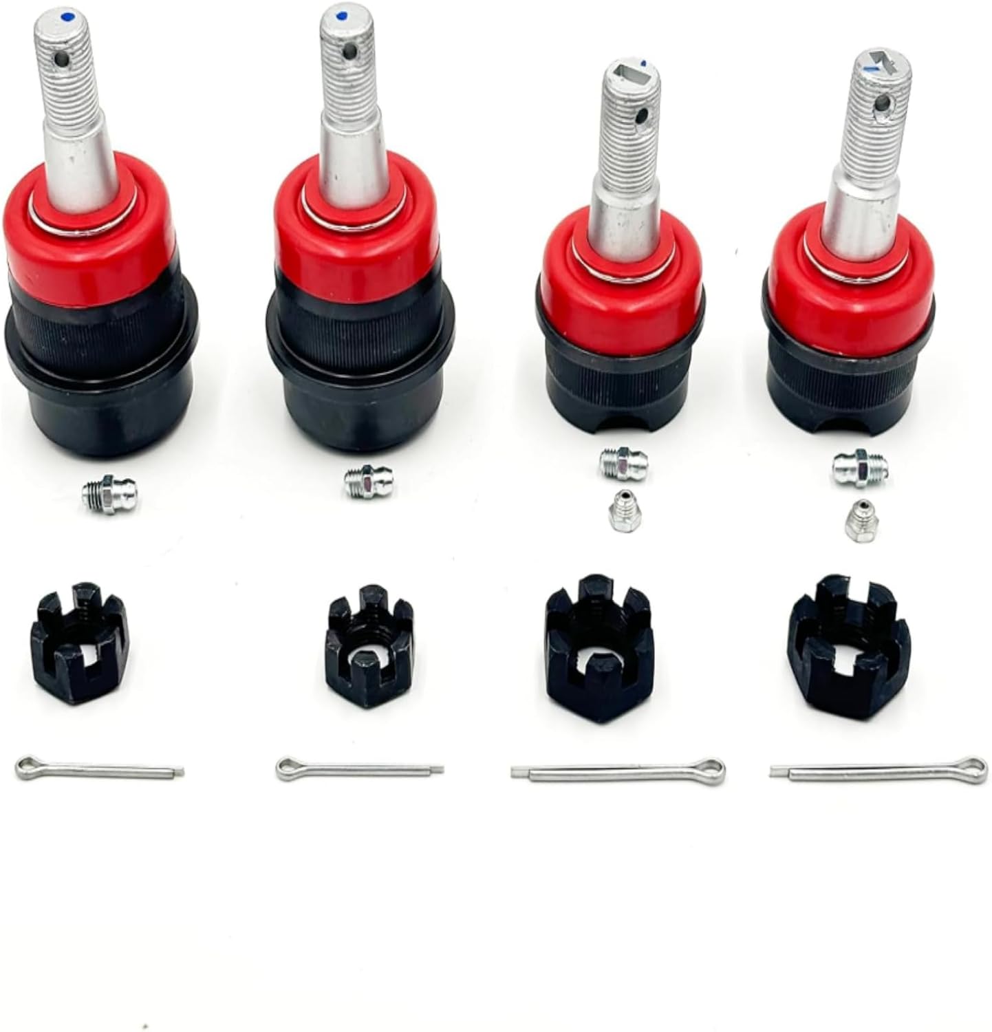 10626 Upper Lower Ball Joint Front 4 Pcs Automotive Replacement For 2007-2017 Jeep Wrangler 2018 Wrangler JK Dana 30 44 axles K3134 K3185