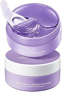 Máscara de ojos de semillas de uva, 60 parche...