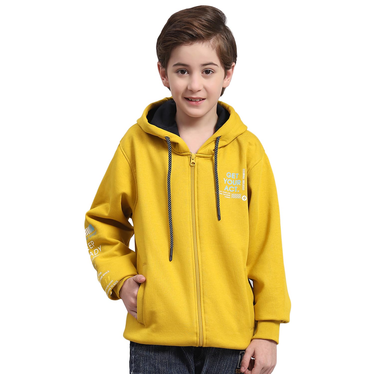 monte carlo Boys Printed Red Hooded Neck Full Sleeve Sweatshirt | Stylish Full Sleeve Sweatshirt | Soft Comfortable Casual Winter Wear-picture-10