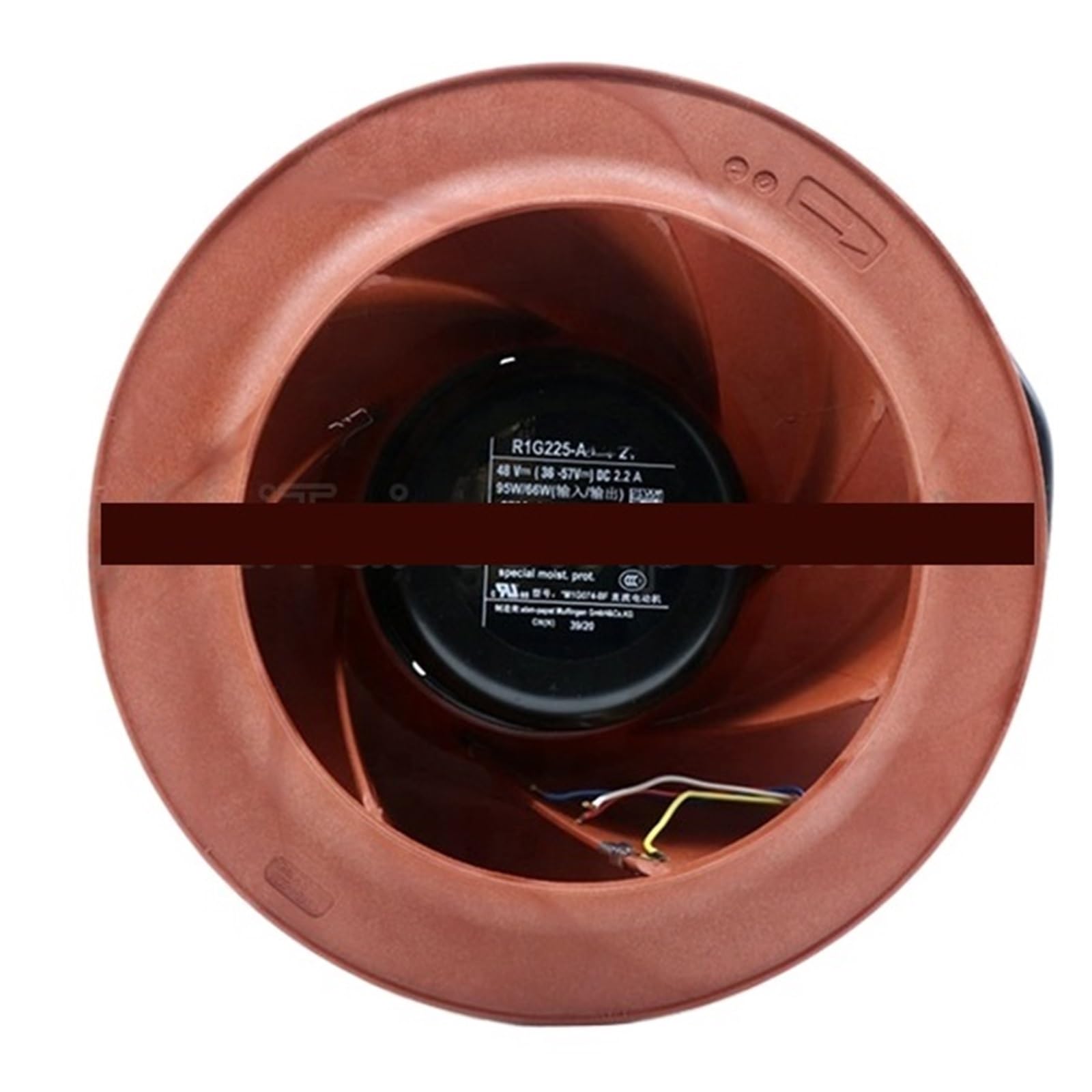 Ventilateur R1G225-AE09-13 compact de 27 V et 140 W pour armoires électriques