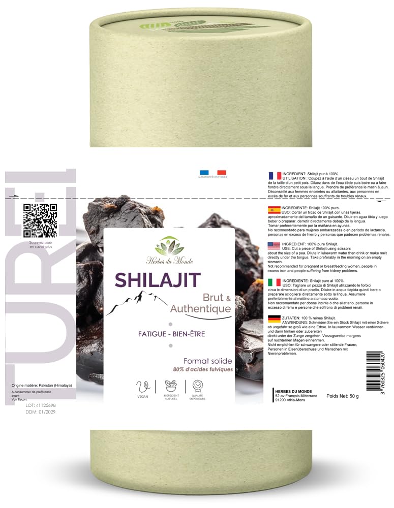 Herbes du Monde - Shilajit puro 50 g - Resina del Himalaya