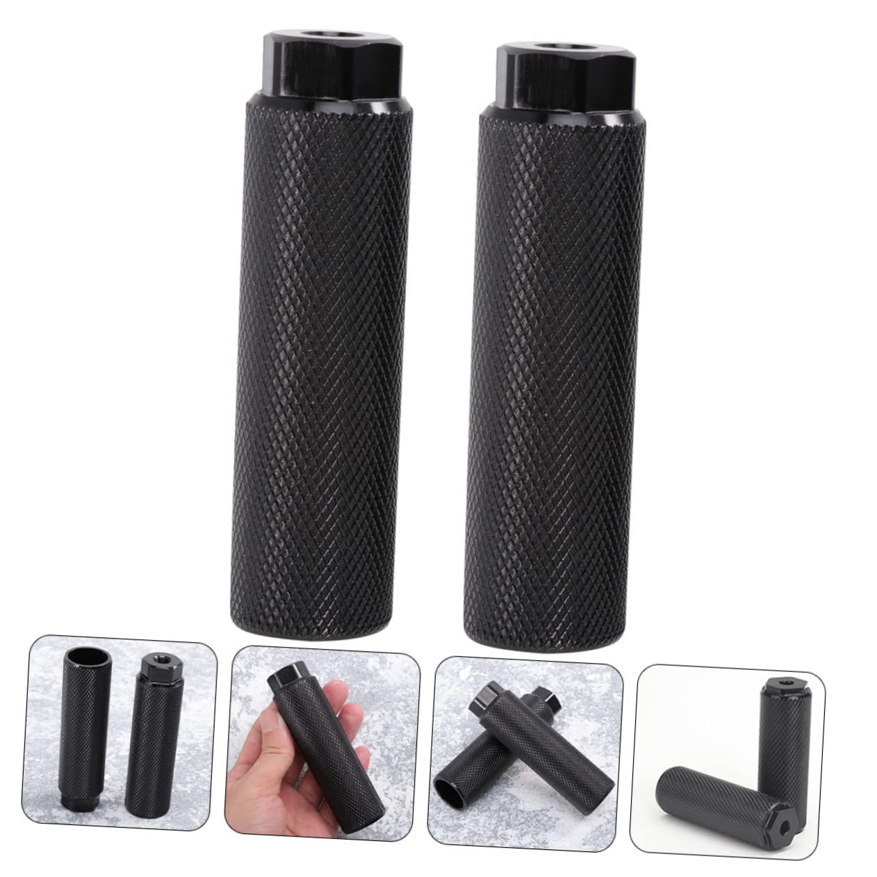 GOOHOCHY Alloy Bike Rear Pegs Non-Slip Bike Pegs for Universal Bicycles Road Bike Track Bike Bicycles Supply