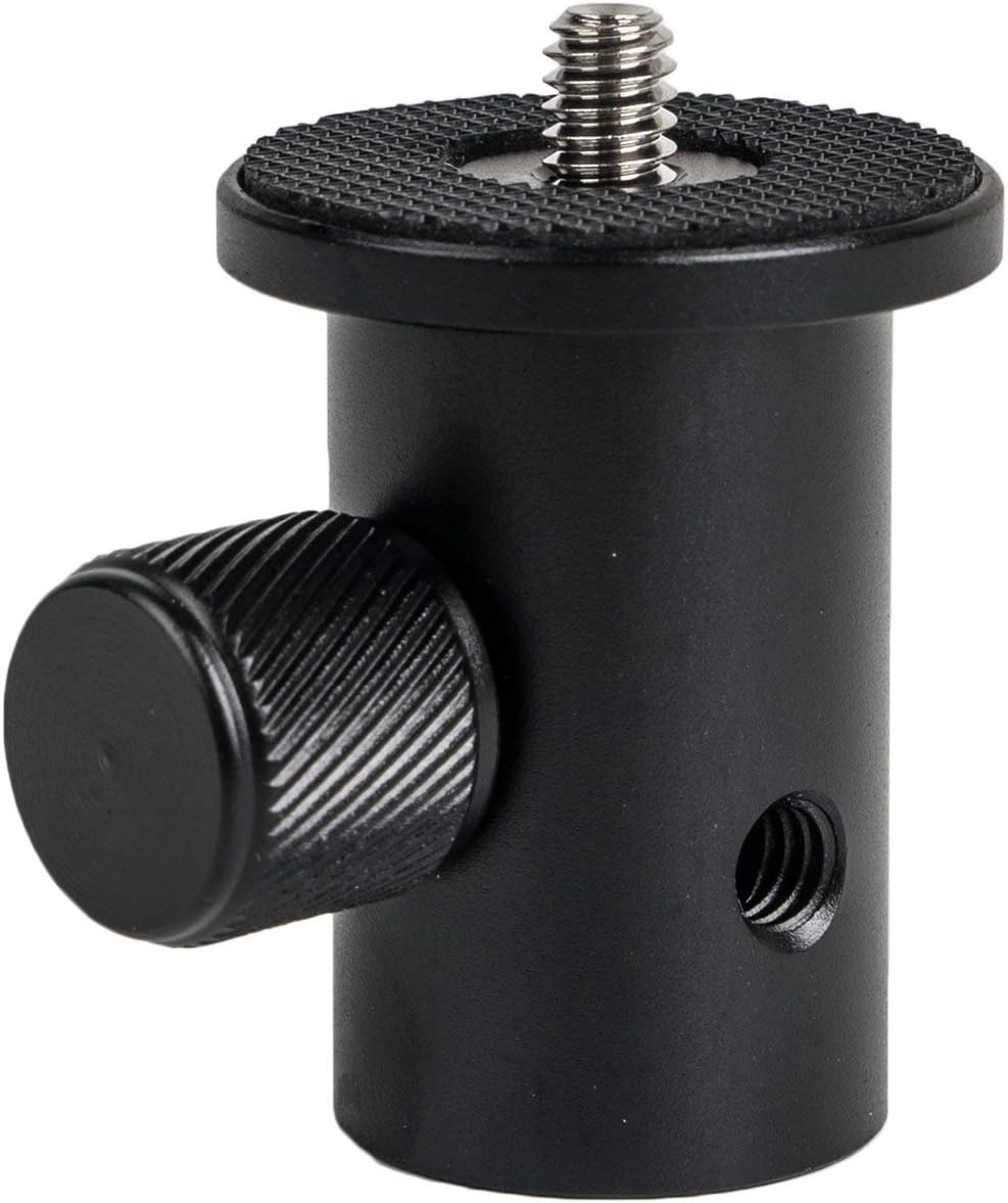 Mounting Adapter Converts Standard 5/8" (16mm) Female Light Stand Tip or Stabilizer Spring Arm Rod to 1/4" x 20 Thread for Camera,Flash Light,Gimbal