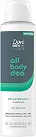 Dove Men+Care All Body, Desodorante Corporal Aerossol, Para o Corpo Todo, Aloe & Bamboo 150ml