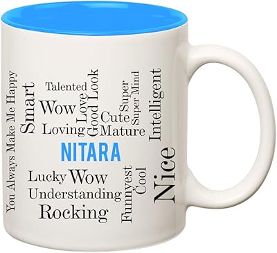 Buy Nitara Good Personality White Ceramic Coffee Name Mug Online At Low Prices In India Amazon In I have few queries before purchasing some products which were cleared to me by their chat representative very patiently. amazon in