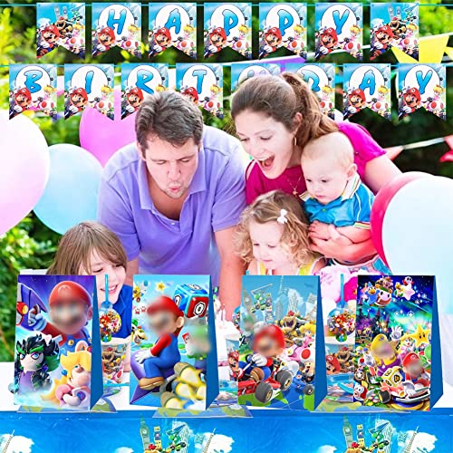 Mario Sacchetti Regalo,12 pezzi Mario Party Gift