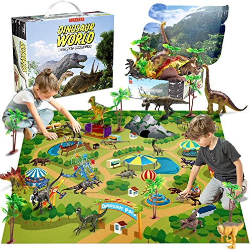 Dinosaur Toys for Kids Toys - 9 Realistic Dinosaurs Figures with Activity Play Mat & Trees | Kids Dinosaur Toys | Dinosaur Toy | Dinosaur Toys for Kids 3-5 5-7 | Dino Toys Kid Toys | Toddler Boy Toys