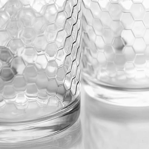 Vista 10 de Circleware Hill Street - Juego enorme de 10 vasos altos para beber, 15.75 onzas, vasos de base pesada para agua, cerveza, jugo, bar, decoración