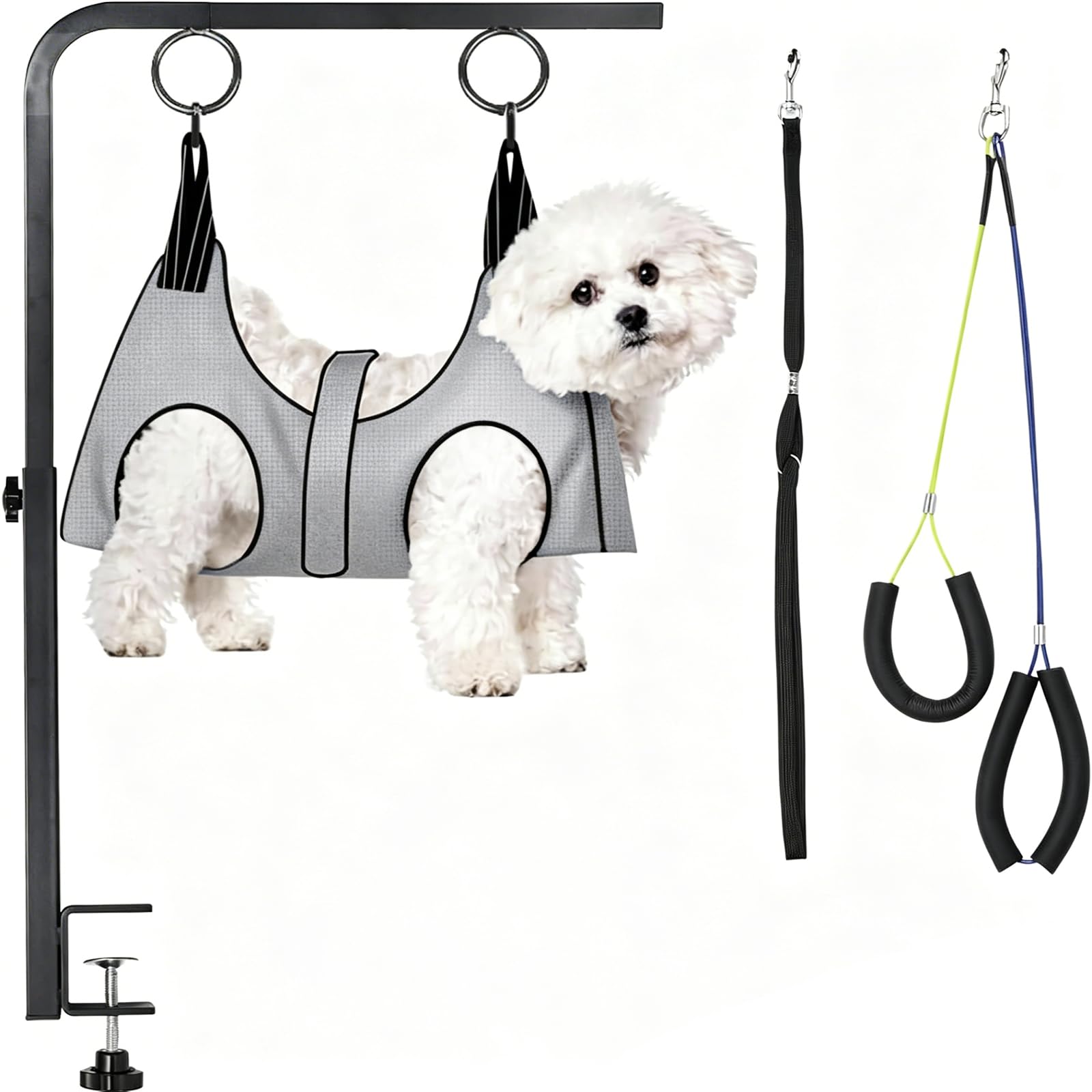 Adjustable Dog Grooming Arm with Clamp, 28″–44″ Height