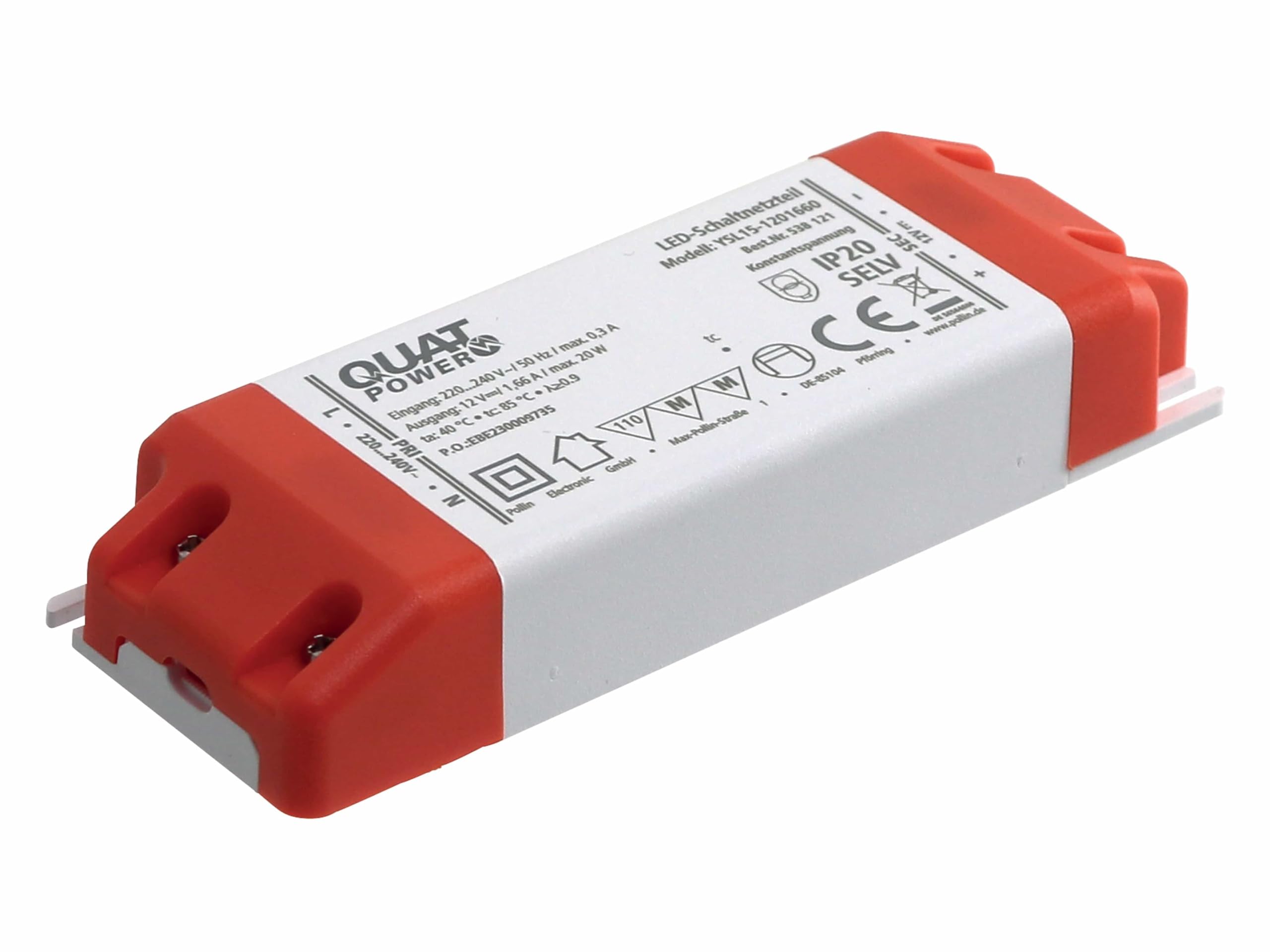 Alimentatore a LED YSL15-1201660, 12 V, 20 W
