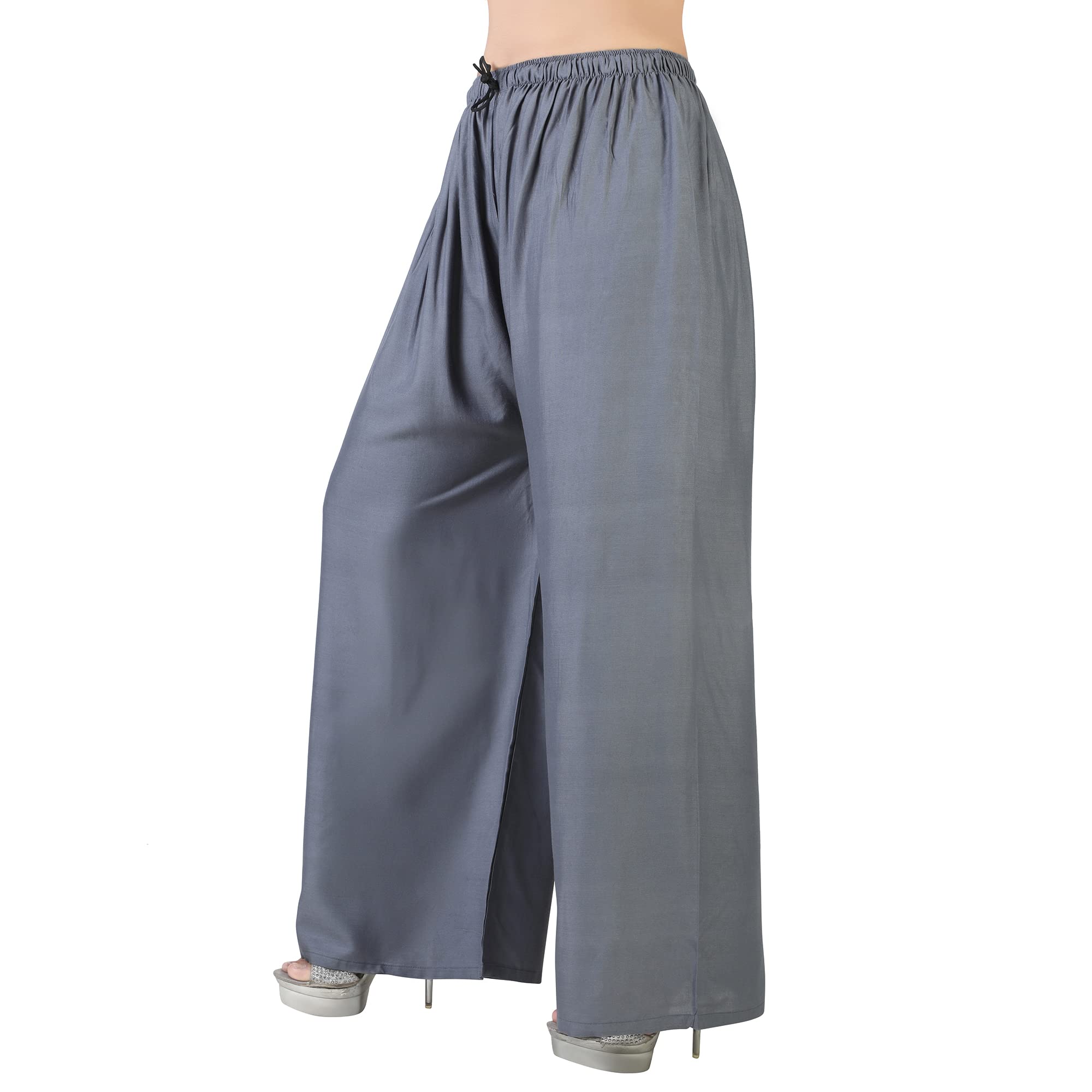 4k fashion Western Woman's Fit Relaxed Palazzo Bottom-picture-42