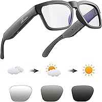 Vista 10 de OhO sunshine Bluetooth Glasses: Voice Control and Open Ear Style Smart Glasses to Listen Music & Calls, UV400 Protection Lens