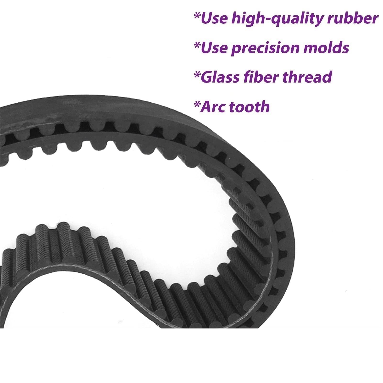 5 PZ HTD 3 M Cinghia Di Trasmissione In Gomma Passo 3mm,Larghezza 10 Mm,252 Mm