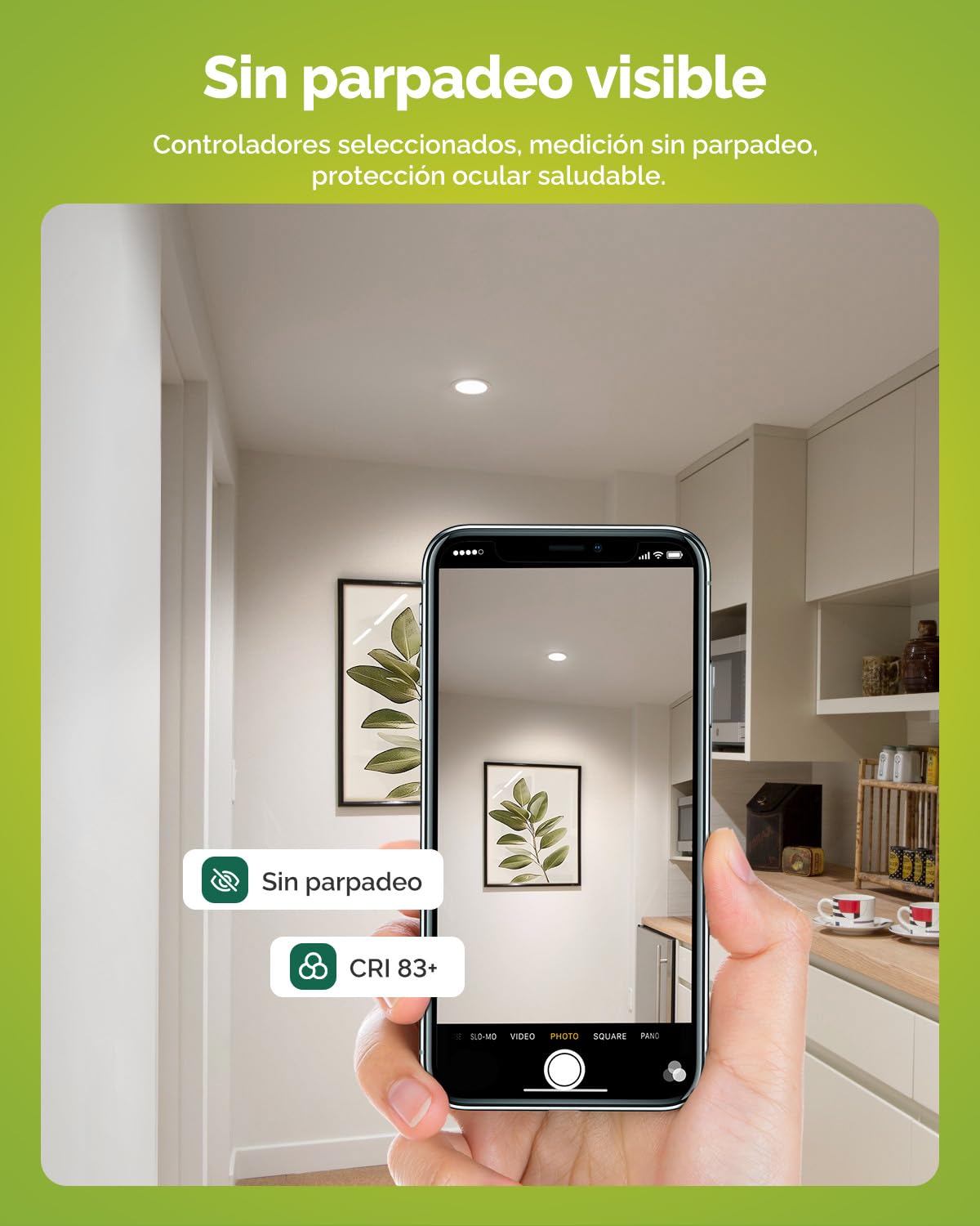Fondiiz 12 Pack Downlight LED Techo Empotrable, 6W 220V Focos LED Interior Techo Luz Calida Luz Neutra Luz Frío, IP44 ojos de buey led para techo baño, Corte 75mm-90mm, Diámetro 98mm