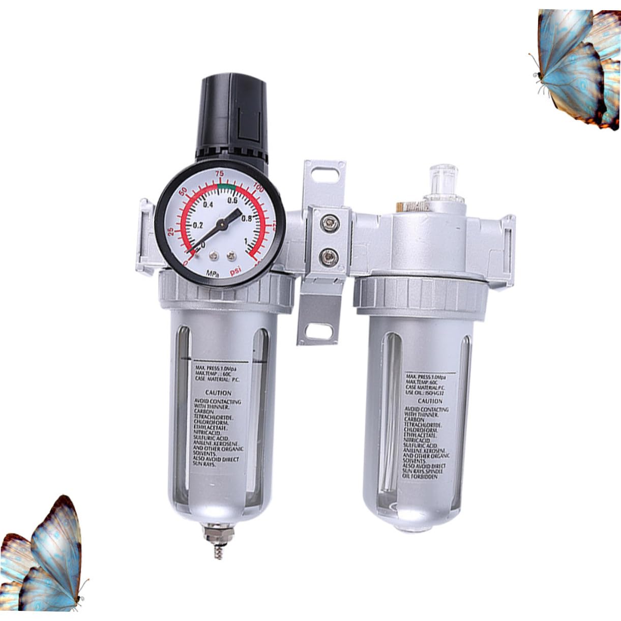 Sfc400 Regolatore Compressore d'Aria Separatore/Acqua Regolatore per Utensili Pneumatici e Compressori per da Te