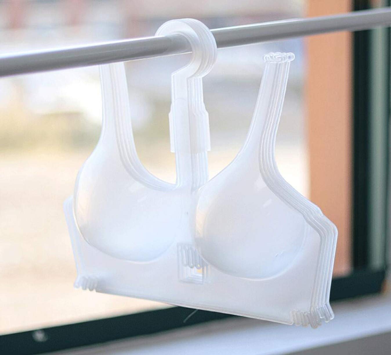 5 pz appendiabiti anti-deformazione per reggiseni, espositore per negozio di abbigliamento, manichini, lingerie, manichini, biancheria intima (trasparente)