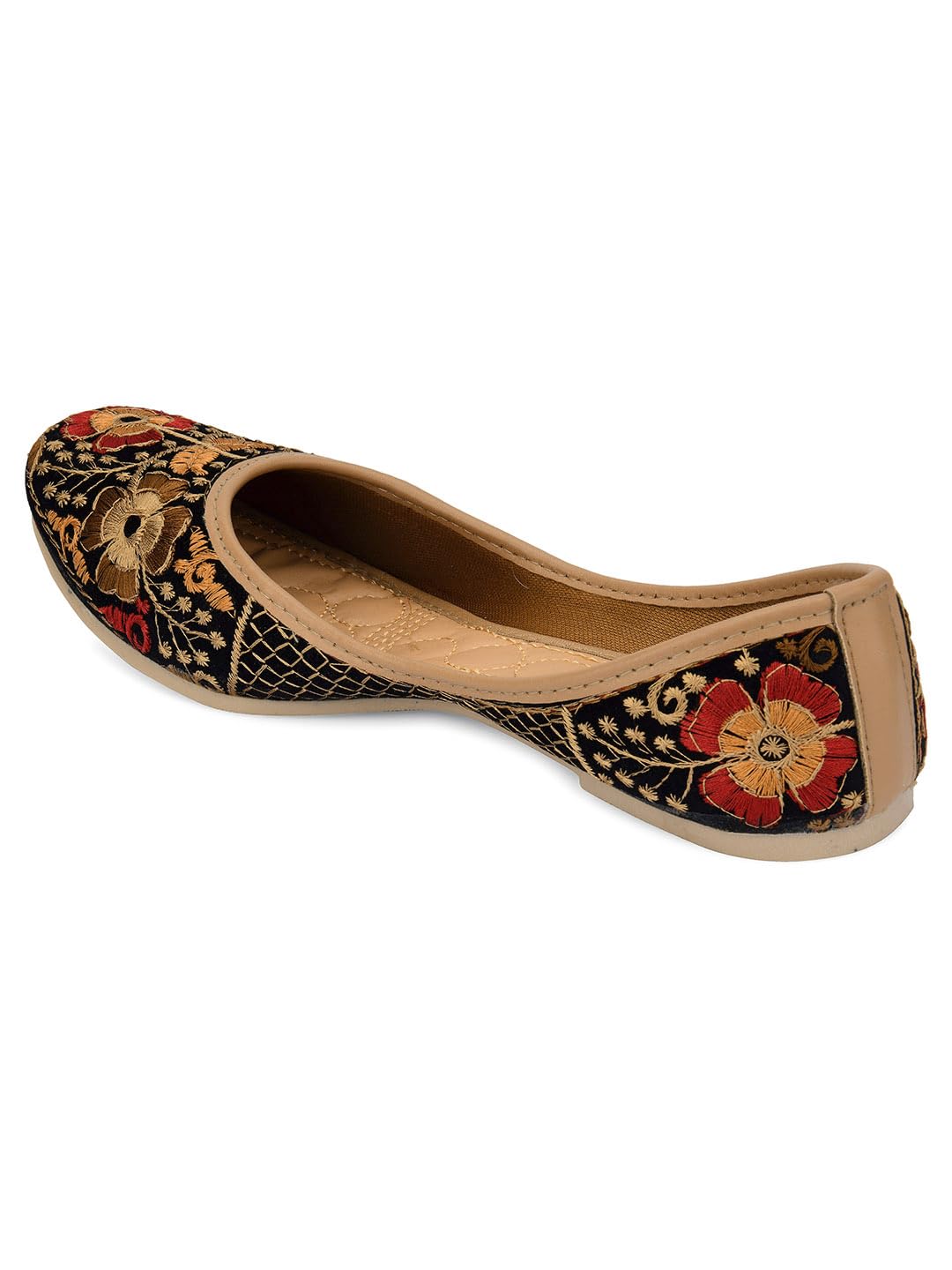 desi colour Women Black Ethnic Punjabi Jutti |UK - 5-picture-2