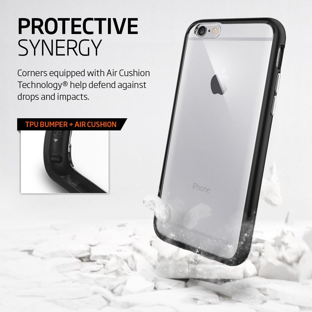 Spigen Ultra Hybrid Designed for Apple iPhone 6S Case (2015) - Black