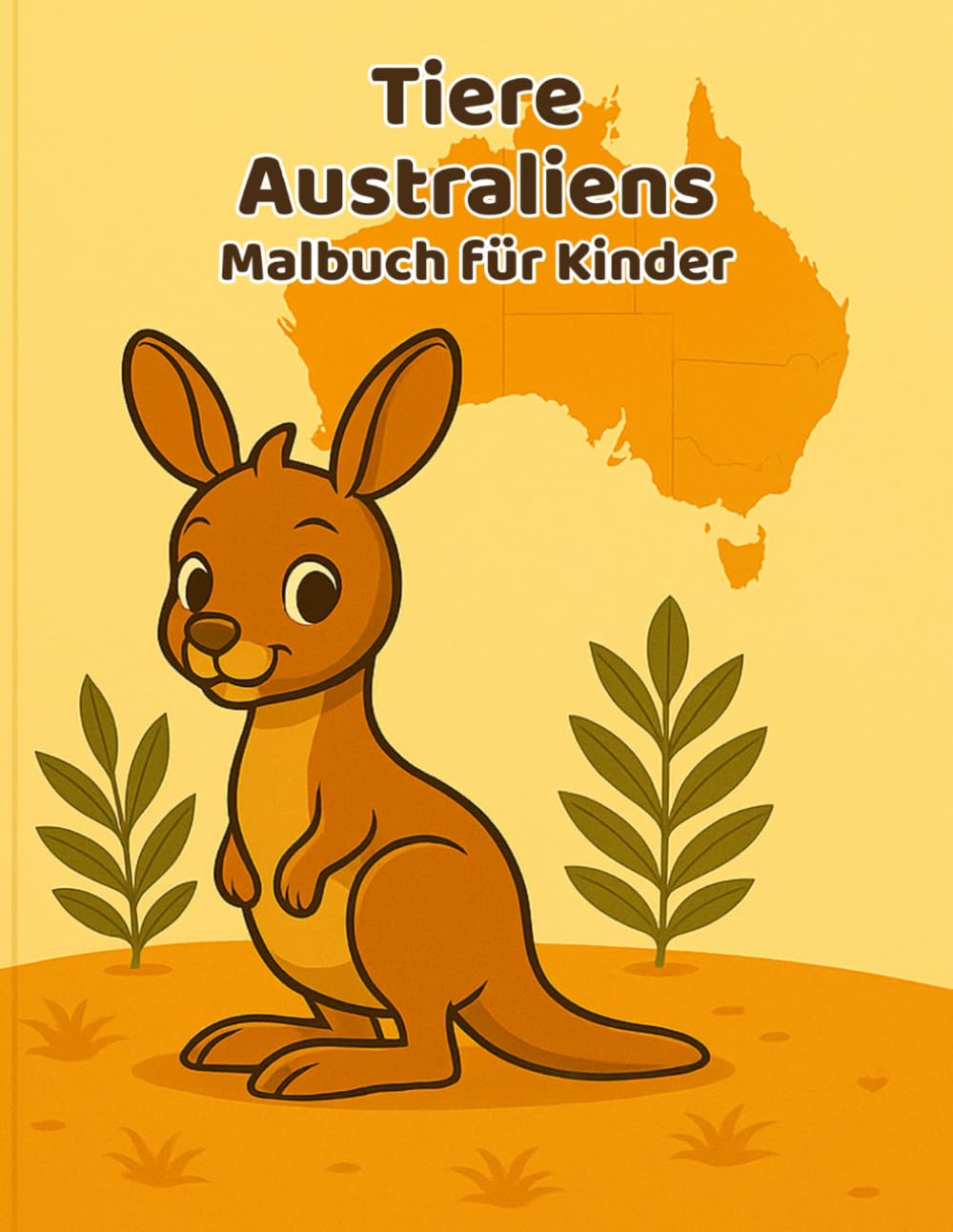 Tiere Australiens – Malbuch für Kinder von 3-8 Jahre: Teil der Serie: Tiere der Welt. Niedliche Ausmalbilder von Känguru, Koala, Emu & vielen mehr – einfache Motive für Kinder ab 3 Jahren