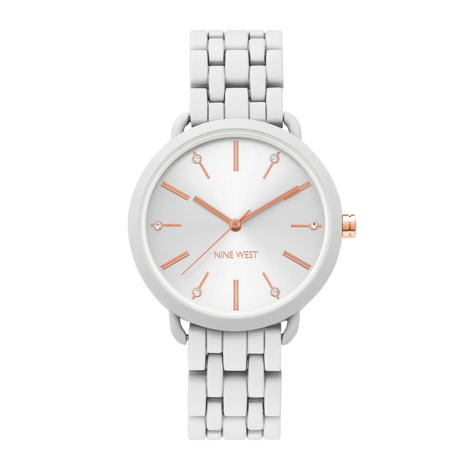 Nine West Analog Silver Dial Womens Watch-NW-2242WTWT (B07PZC55B3) Amazon Price History, Amazon Price Tracker