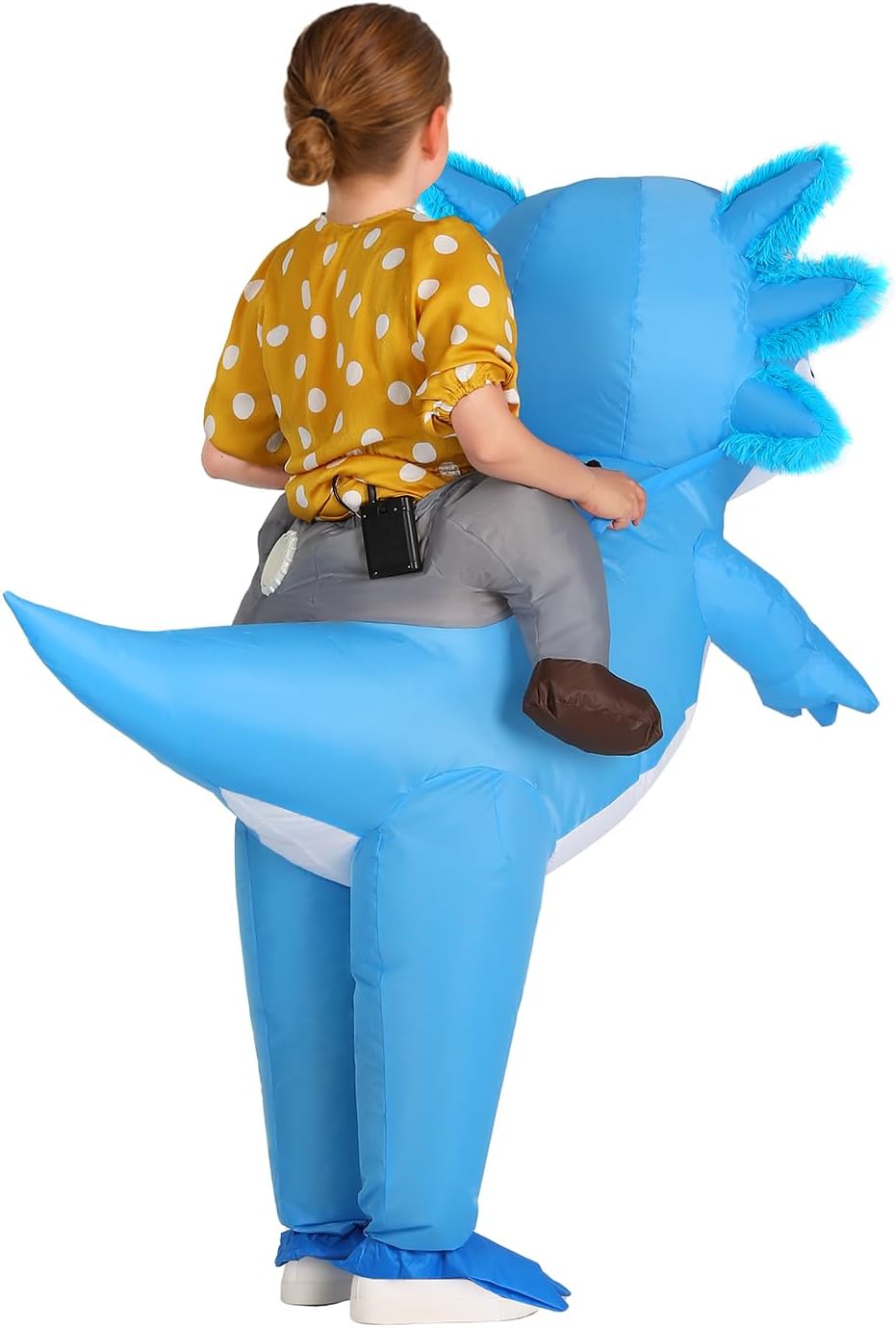 Kids Inflatable Axolotl Costume – Funny Birthday Gift for Girls&Boys, Blow Up Ride On Outfit for Party & Cosplay - Image 3