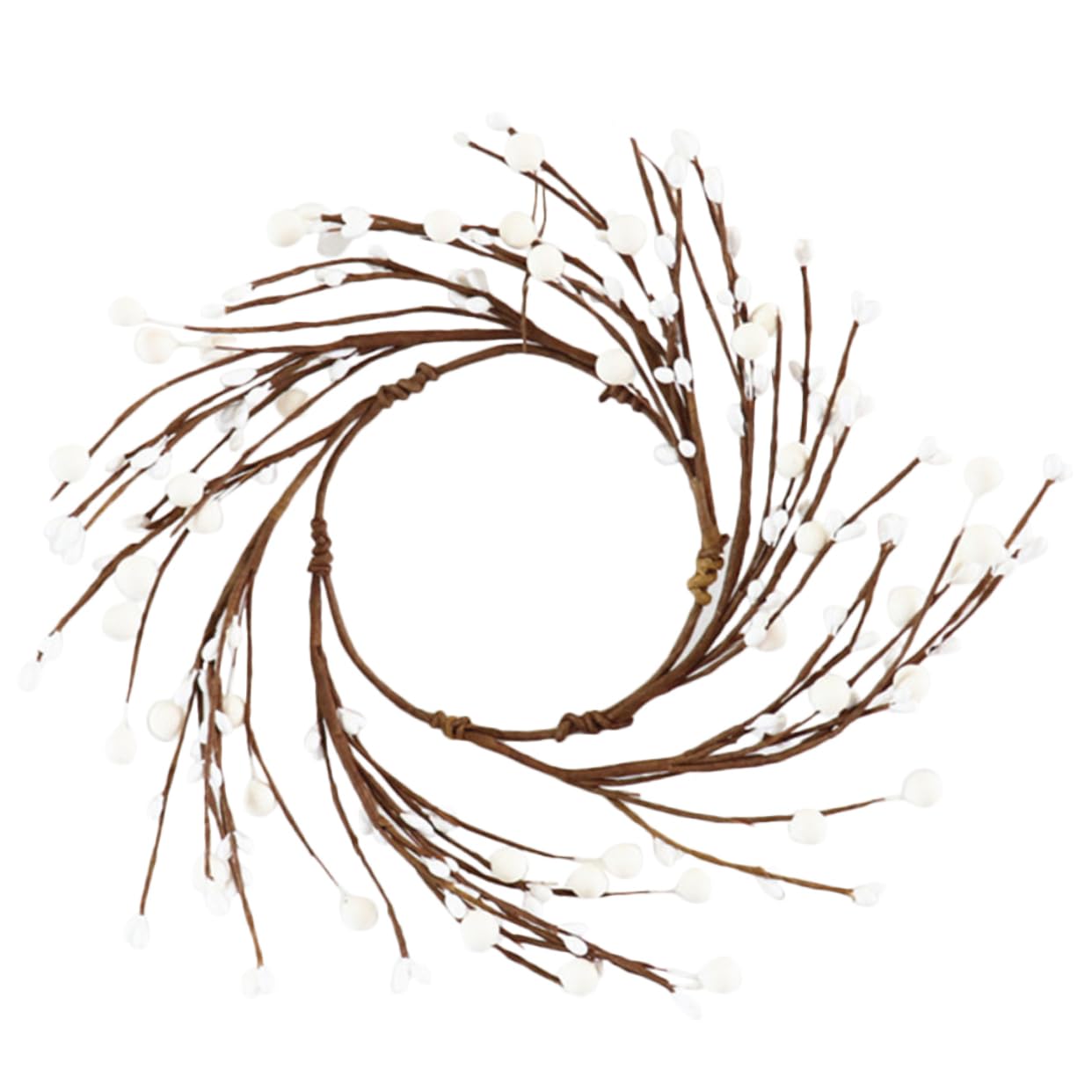 CORHAD Christmas Votive Candle Holder Ring Fake Berries Decor Red Berries Wreath Halloween Thanksgiving Accessory