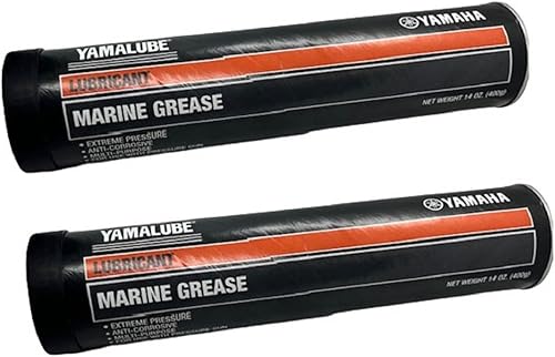 YAMAHA Original OEM Yamalube ACC-GREAS-14-CT Cartucho lubricante de grasa multiusos marino Yamalube OEM - (2) cartuchos de 14 onzas