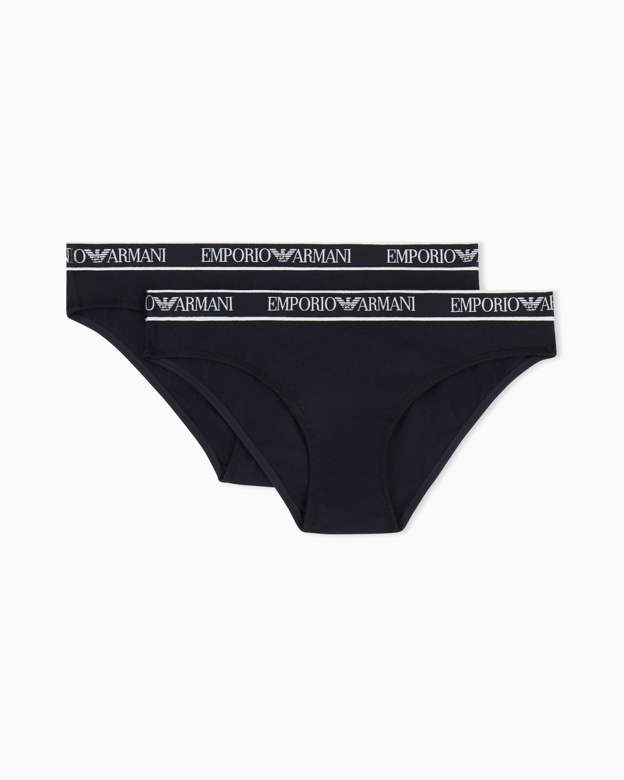 EMPORIO ARMANI Women's Iconic Logoband 2-Pack Brief Black M