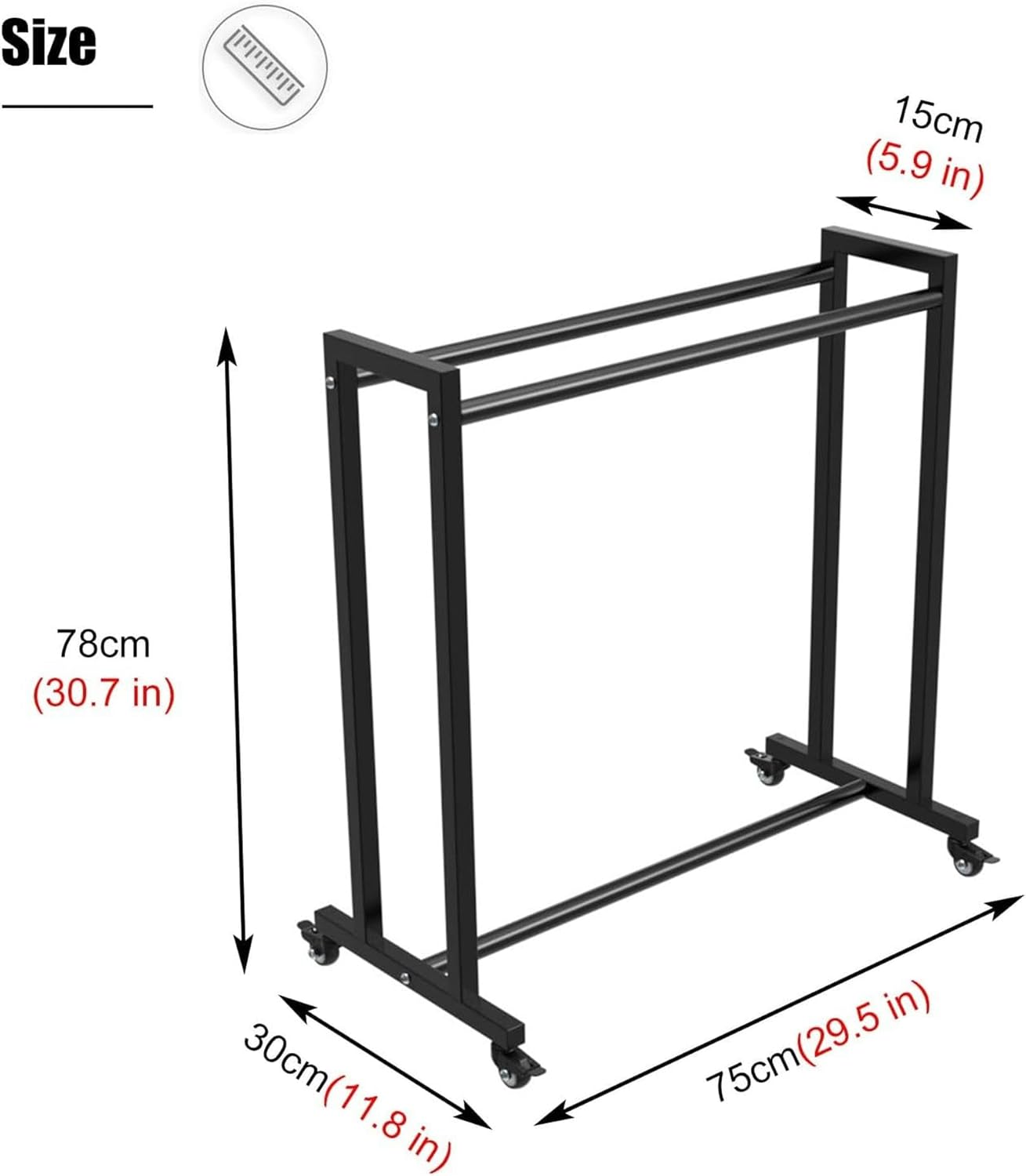 Basketball Ball Storage Rack Garage Tennis Racket Storage with Wheels, Rolling Gym Racket Equipment Organizer Rack, Heavy Duty Badminton Racket Display Stand
