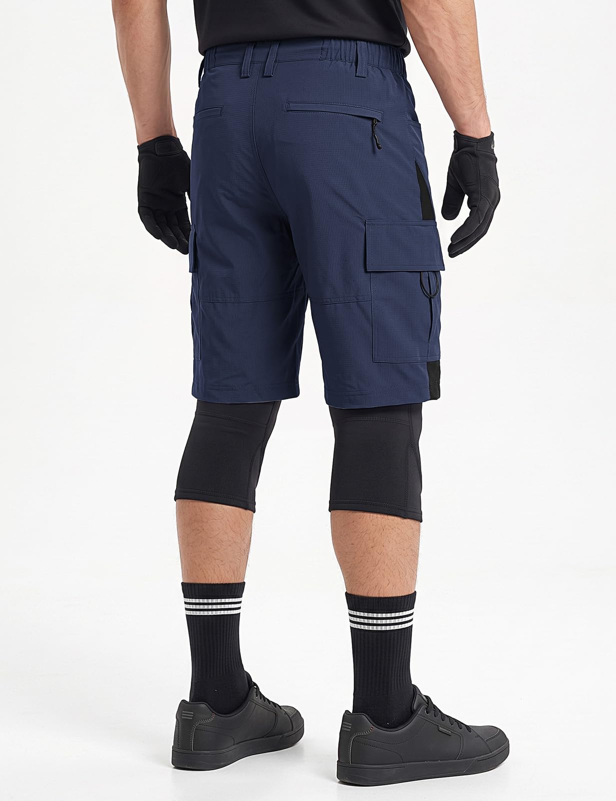 Cycorld Pantalones cortos de ciclismo para hombre, de secado rápido, con acolchado en el asiento, elásticos, para deportes al aire libre