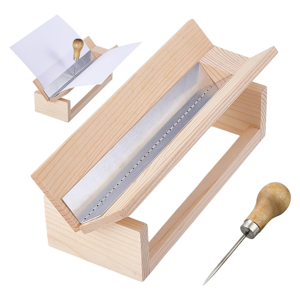 NBEADS Signature Punching Tool for Bookbinding, Bookbinding Punching Cradle with Aluminum Piercing Guide Book Binding Tools Guide Set for DIY Crafts Notebooks Journals Planners Books — image 1