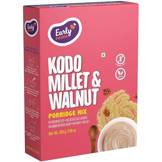 Early Foods Kodo Millet & Walnut Porridge Mix 200g