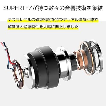 Amazon.co.jp: SUPERTFZ AQUARIUS イヤホン 有線 カナル型