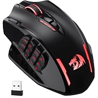 Redragon M913 Impact Elite Wireless Gaming Mouse, 16000 DPI Wired/Wireless RGB Gamer Mouse, 16 Programmable Buttons, 45 Hours