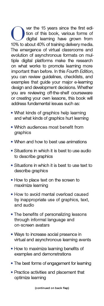 E-Learning and the Science of Instruction: Proven Guidelines for Consumers and Designers of Multimedia Learning - Image 4