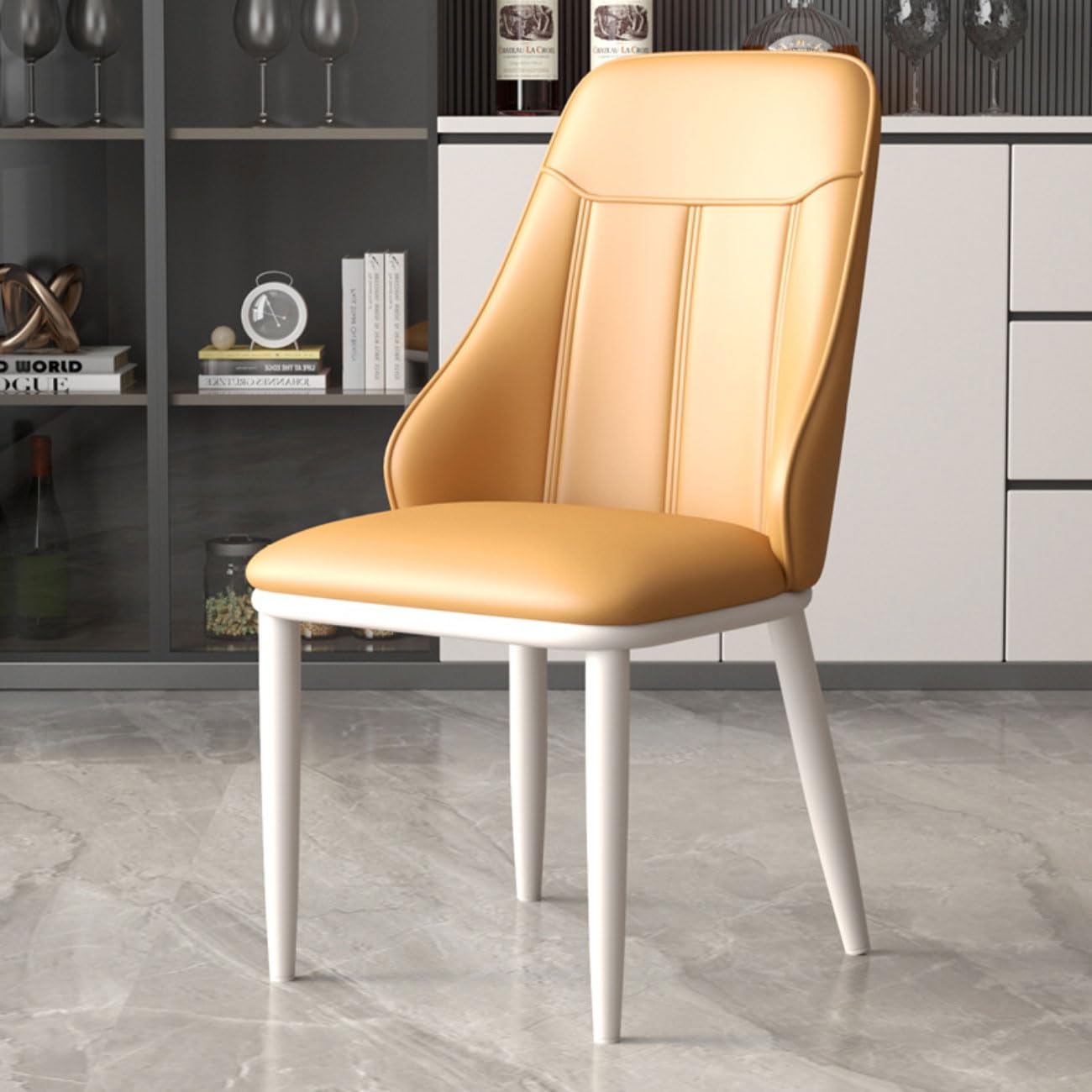 Set da 4 pezzi di accessori per capelli Luxus Esszimmerstühle mit Rückenlehne & Metallbeinen Elegante Küchenstühle für Esszimmer Schlafzimmer & Büro Komfortabel & Stilvoll