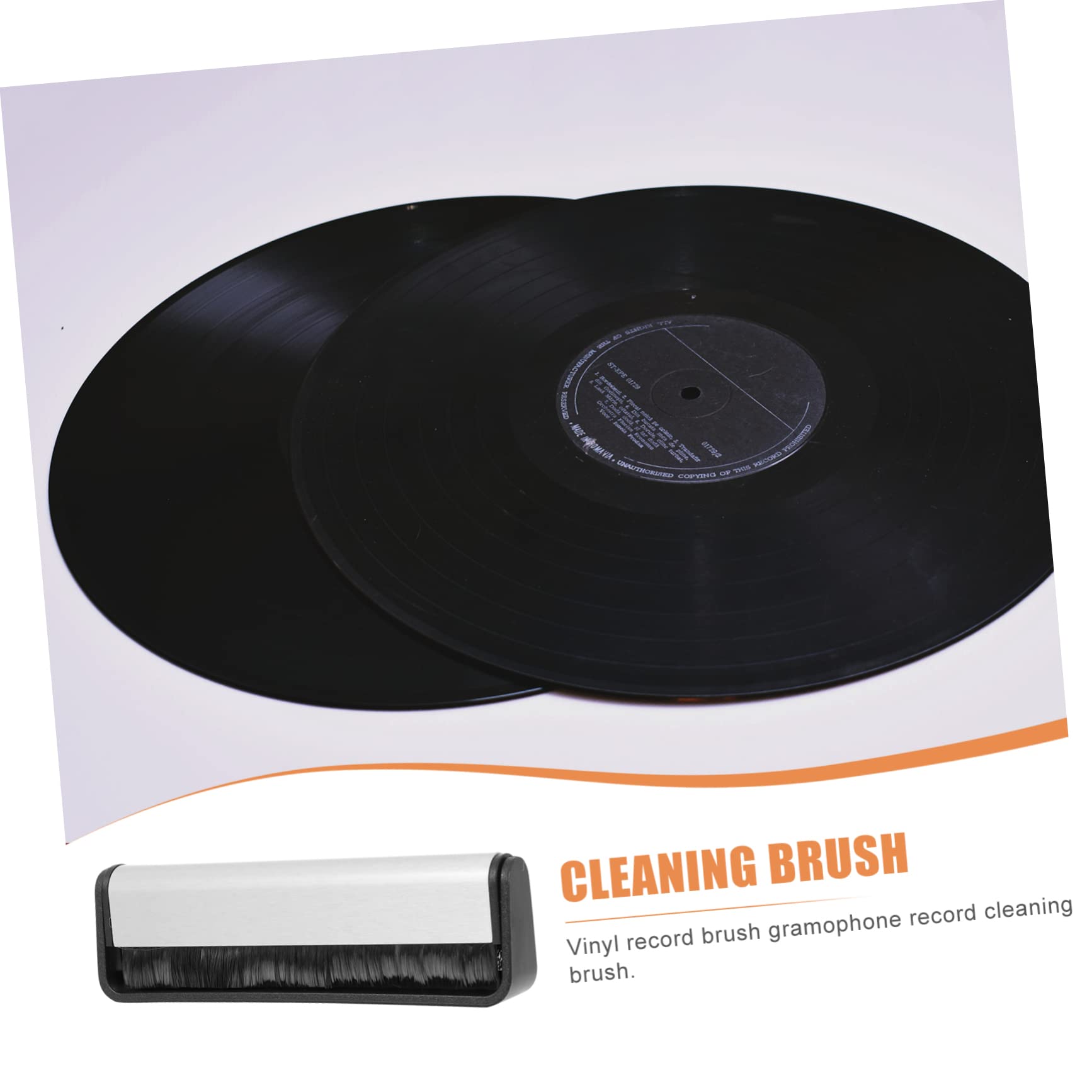 Housoutil 3 Pezzi Spazzola Per La Pulizia Dei in Vinile Spazzola in Alluminio Nero Argento Per La Pulizia Del Giradischi - Detergente Statico Per in Vinile