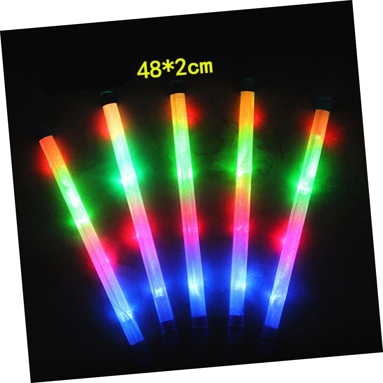 Kisangel 12piezas Barras Luminosas Led De Unidades Para Fiestas Conciertos Barras Intermitentes Luminiscentes Colores Aleatorios