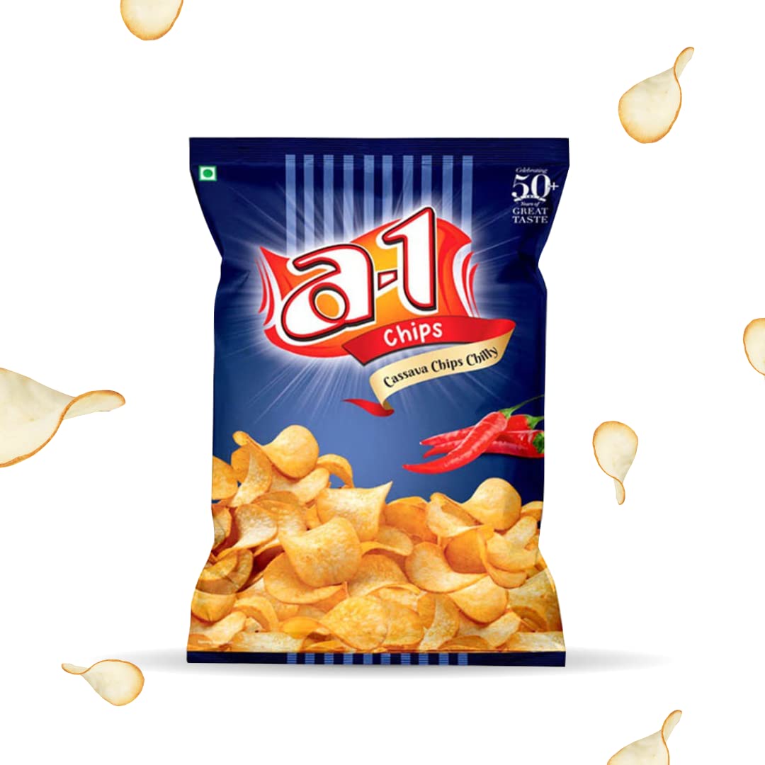 A1 Chips I Tapioca Chips I (Cassava) I (Kappa) I Chilly - 160g (Pack of 3) (B08XQ956K3) Amazon Price History, Amazon Price Tracker