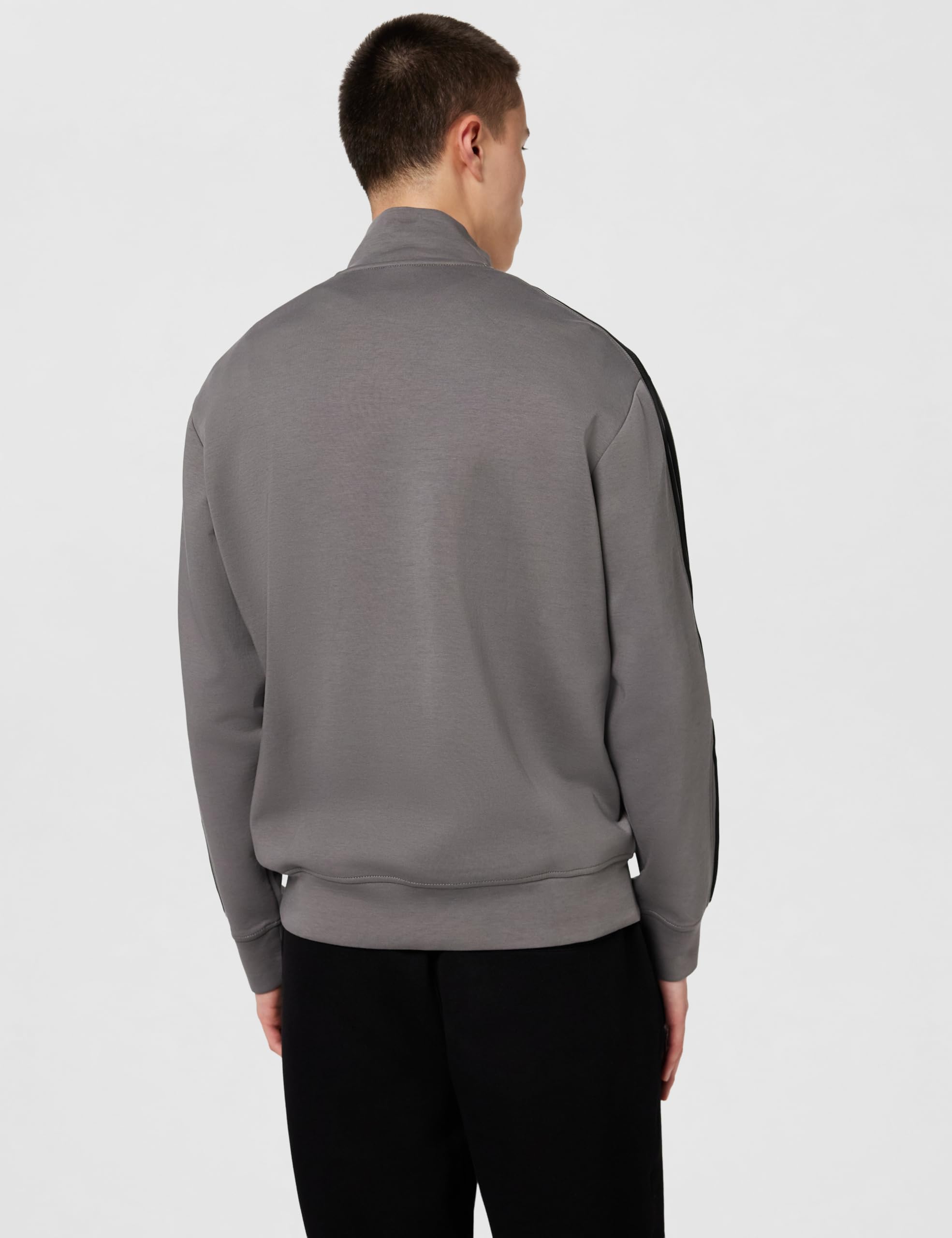 Armani Exchange Long Sleeve Side Logo Lettering Zip Closure Maglia di Tuta Uomo (Pacco da 1)