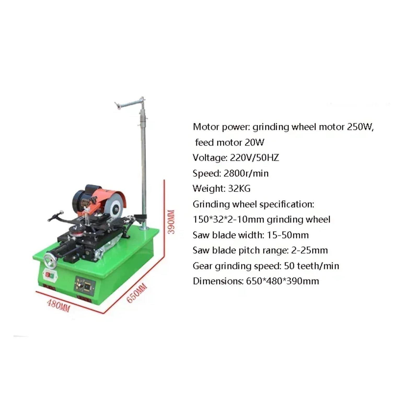 Automatyczna ostrzałka do brzeszczotów taśmowych, precyzyjna szlifierka ostrzenia narzędzi obróbki drewna, elektryczna taśmowa Łatwa Regulacja(Adjustable speed)
