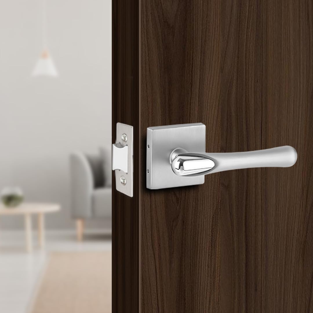 Link Bloss Mortise Lock |for Bathroom & Balcony Door in Home/Office/Hotel | Heavy Duty Handle Set with 3 Keys |SS Finish|2 Years Warranty