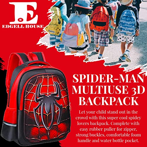 Edgell House Children’s Spiderman Backpack And Digital Bracelet Set For Kids Marvel Spidey Backpack With Led Spider-Man Bracelet Spiderman Cloth School Backpack School Bag For Boys And Girls #TOP2