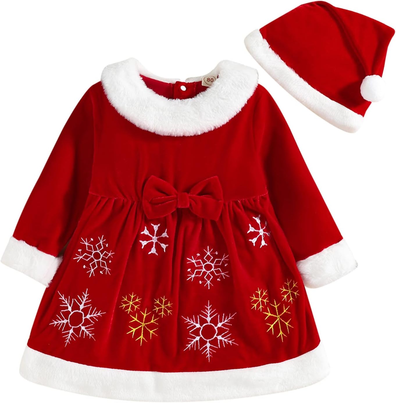 Baby Christmas Dress Toddler Girls Long Sleeve Christmas