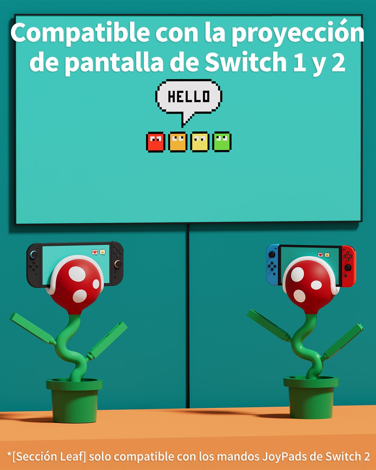 Docking Station Compatible con Switch 2, Base de Carga para Switch2/joypad, POWKONG Charging Station Piranha2 Cargador con puertos HDMI 4K 60Hz/USB 2.0/USB-C, Carga Rápida PD