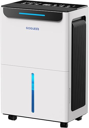 Deshumidificador de 1600 pies cuadrados para sótano con bomba - 21 pintas, manguera de drenaje y control de humedad, deshumidificadores de