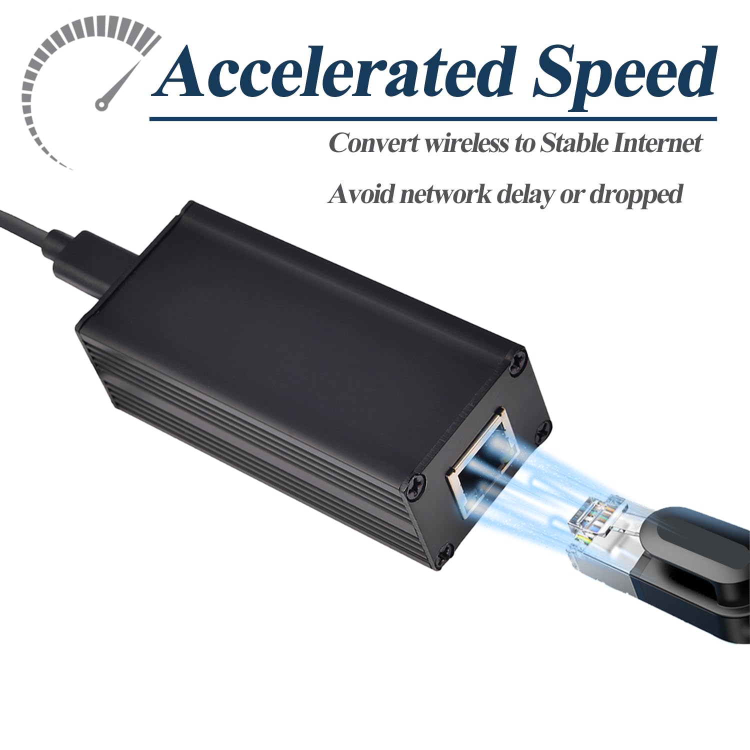 Gigabitowy adapter konwertera PoE na USB-C, moc wyjściowa typu C i Ethernet 2 w 1, maks. ładowanie 45 W 5 V do 20 V, do smartfona, tabletu, laptopa, szybkość 1000 Mb/s, IEEE802.3af/at/bt