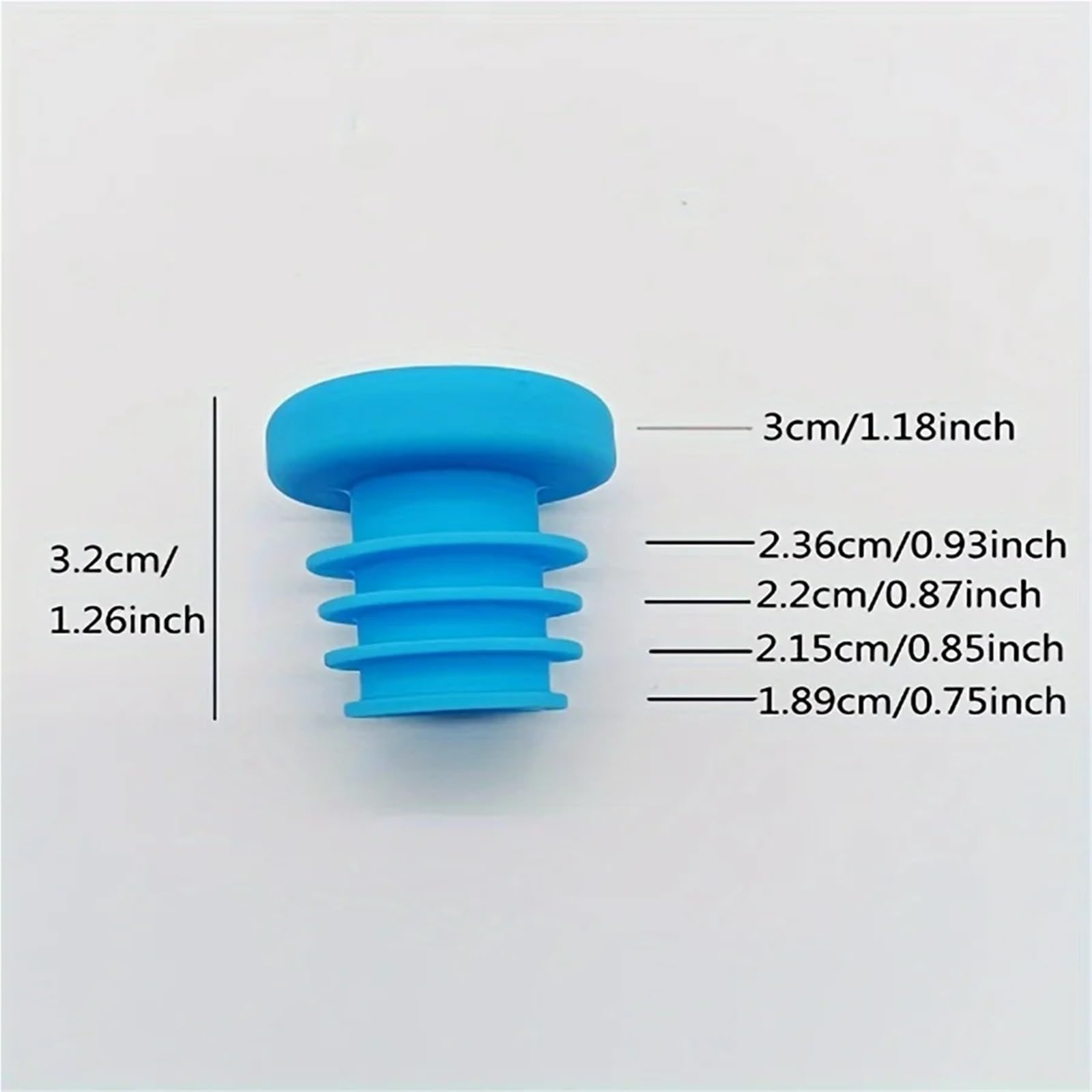 Bouchons à vin 40 pièces en caoutchouc bouteille de joint bouchon huile nouvelle forme filetée Silicone plusieurs couleurs for garder le Champagne frais