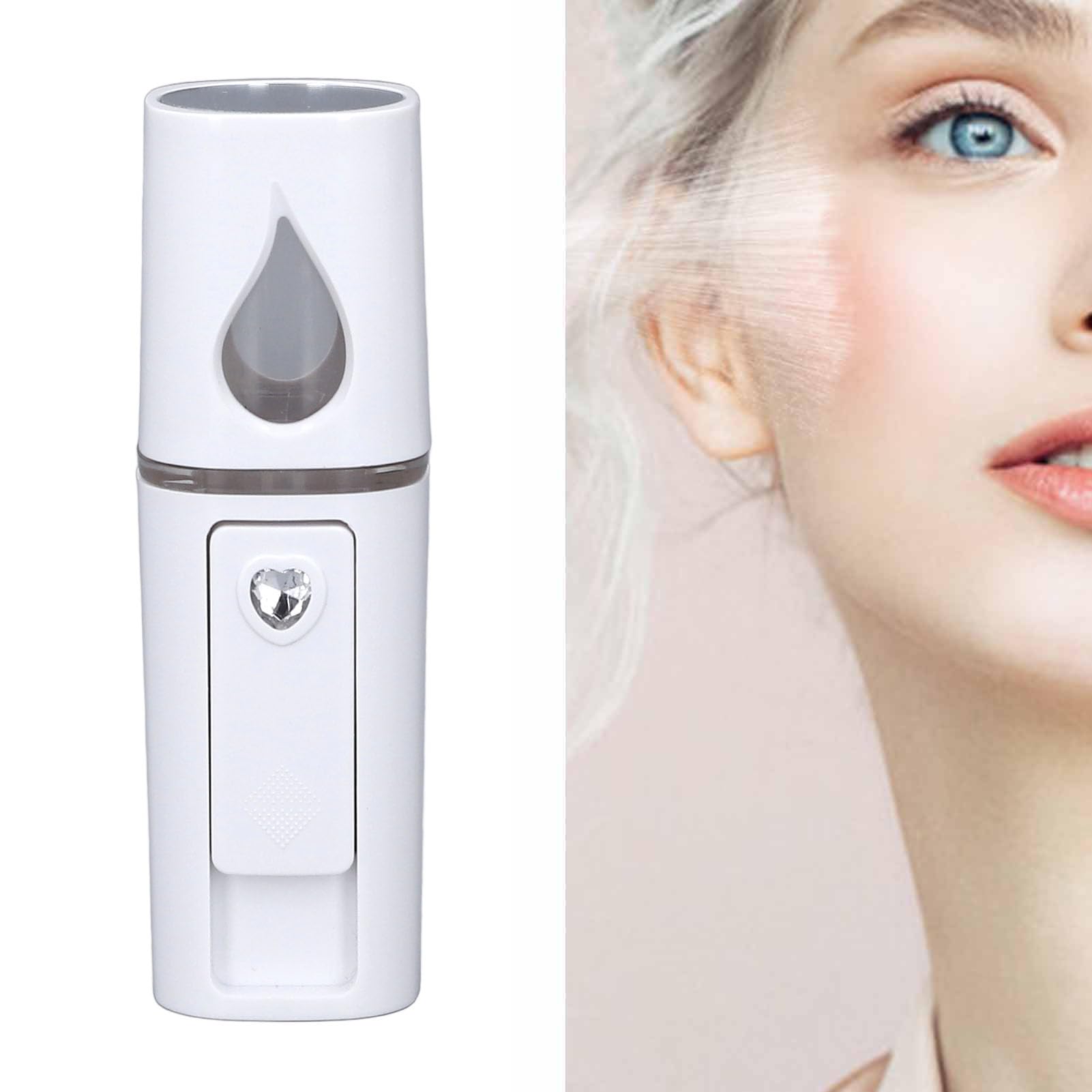 Nano Facial Mister, Wiederaufladbarer USB-Nebelsprüher, Mini-Gesichtsbefeuchter, Tragbare Reinigung der Poren, Feuchtigkeitsspendend, Feuchtigkeitsspendende Hautpflege,