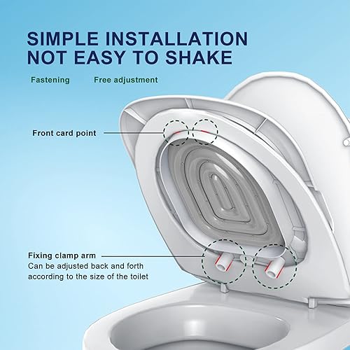 Miniatura 2 de Pssopp Herramienta de entrenamiento de inodoro para gatos, entrenador de inodoro para gatos, fuerte capacidad de carga, respetuosa con el medio